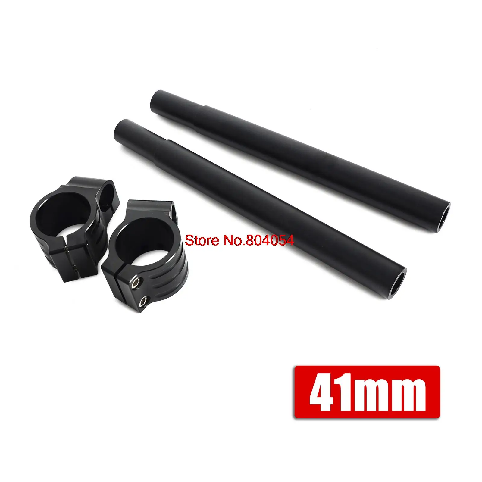 

Motorcycle 41mm Clip-On Handlebar Risers 1" Raised Clipons For Harley Dyna Wide Glide CVO Softail Deluxe Deuce Heritage Rocker