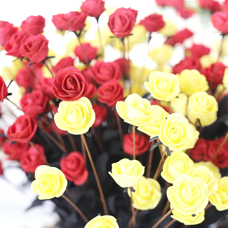 1 букет из 15 PE Моделирование розы, искусственные цветы искусственные розы искусственный цветок из шелка DIY Главная Свадебные украшения