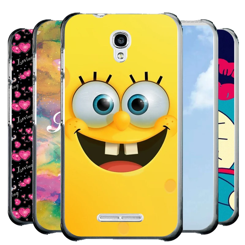 Цветной чехол для телефона Alcatel One Touch Pixi First 4024X 4024D твердый пластиковый на заднюю
