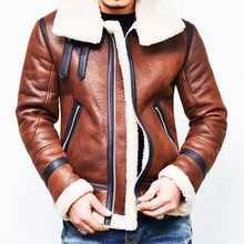 Зимняя куртка из толстого флиса, мужская кожаная куртка с шерстяной подкладкой, мужские Куртки из искусственной кожи, высокое качество