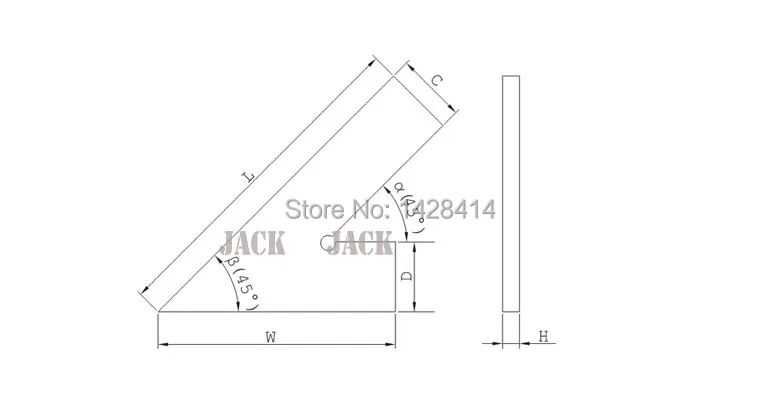 100*70mm 45 degree Square Stainless Steel Industrial 45 degree Sqaure Industrial Square/Engineer square