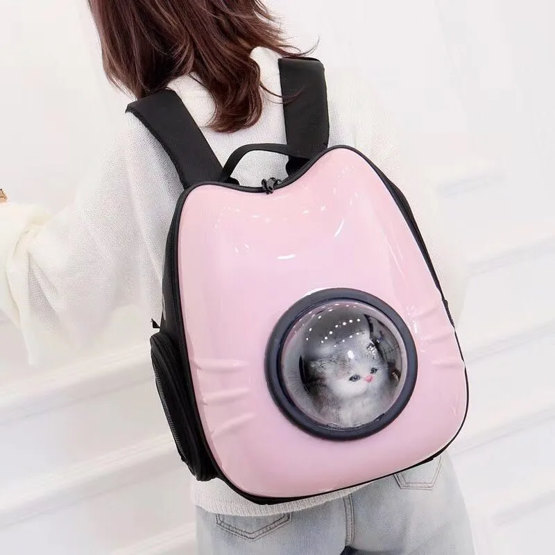 

Cat Shape Pet Dog backpack Transparent Breathable Puppy Cat Bag Top Quality Fashion Dog Outdoor Carrier Bag Pet Products