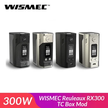 

RU Warehouse Original WISMEC Reuleaux RX300 TC Box Mod Carbon Fiber Battery Mod Quad Battery Electronic cigarette Battery mod