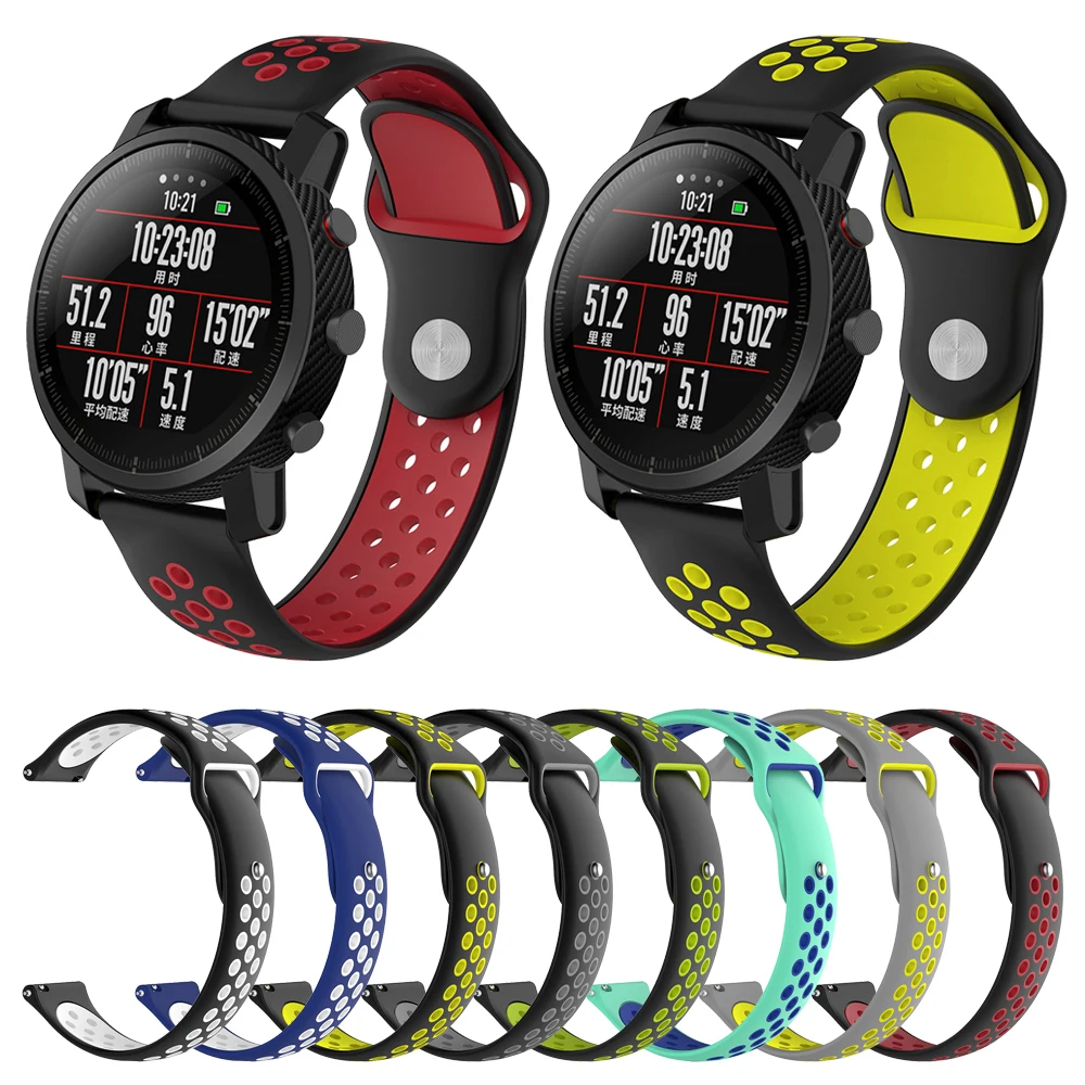 22 мм мягкий спортивный силиконовый ремешок для HUAWEI WATCH GT сменный HONOR Watch волшебный