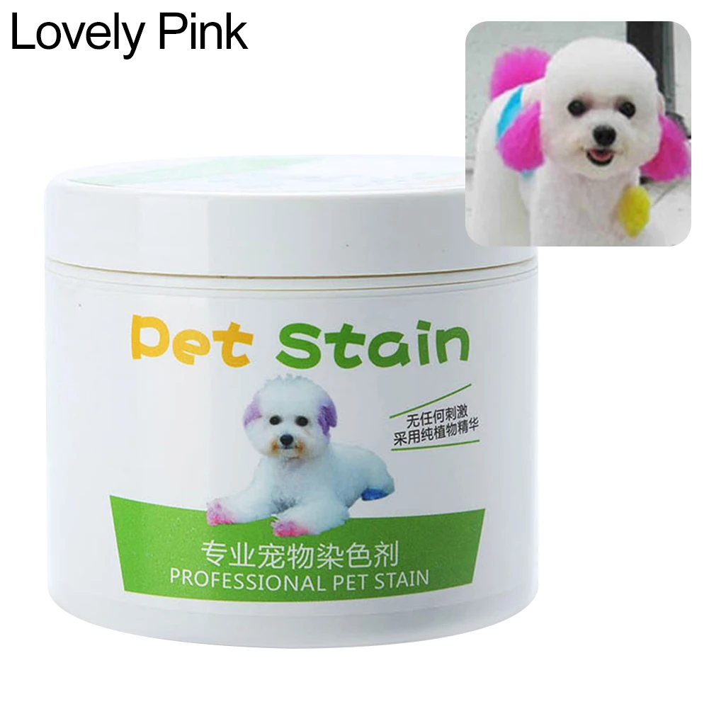 1Pc 100ml Professional Hair Dye Gel for Dogs Pet Stain Anti Allergic Cat Dog Hair Dye Cream Coloring Agent DIY dyeing wax