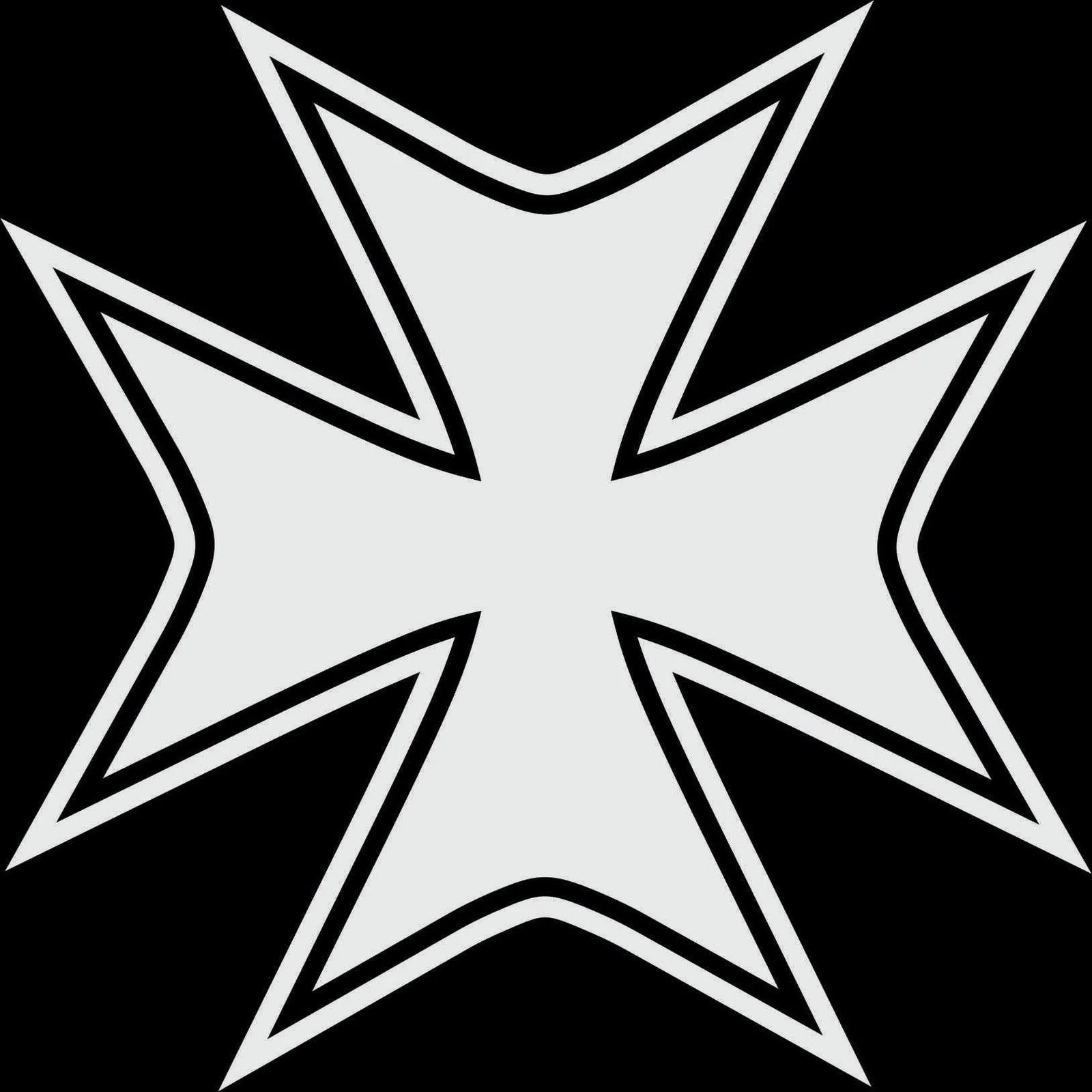 Мальтийский крест символ автомобиля Наклейка модная Личность креативность