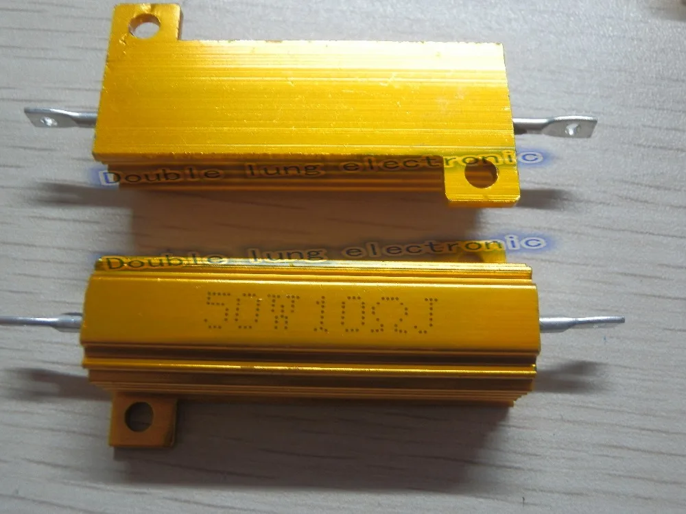 2 шт./лот RX24 50 Вт Watt 1R 2R 3R 4R 5R 6R 8R 10R 15R 50R 100R 220R 1 кОм светодиодный нагрузочный резистор