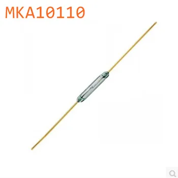 

50pcs MKA10110 Reed Switch 1.8*10mm Magnetic Control Switch Green Glass Reed Switches Glass Normally Open Contact For Sensors