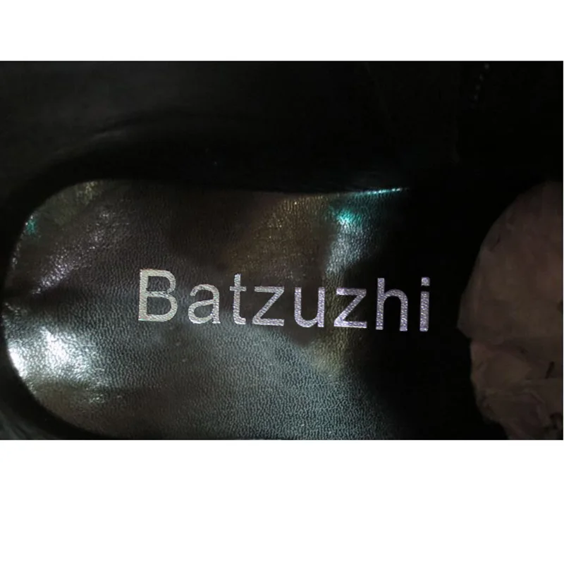 Batzuzhi Большие размеры 45 46! Модные ботинки в японском стиле черные мужские рок с