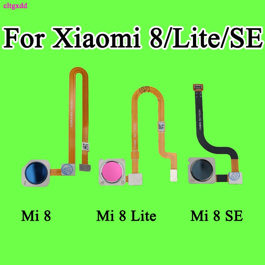 

cltgxdd Fingerprint Sensor Flex Cable Connecter For Xiaomi Xiaomi 8 Mi 8 Lite Finger ID Touch Flex Cable Replacement