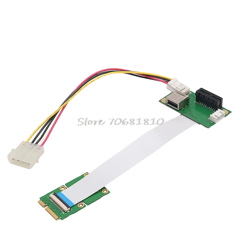 Мини PCI-E к PCI-E Express 1X удлинитель адаптер карта с USB Riser Card Прямая поставка