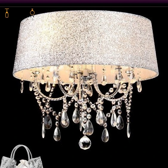 

modern crystal led chandelier chandelamp shade luminaire Crystal chandelier