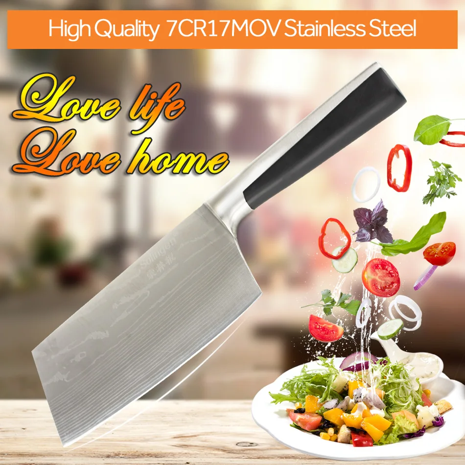 6,5 дюймов Кухонные японские 7CR17MOV имитация дамасской нержавеющей стали разделочные ножи овощные мясные ножи Подарочный нож
