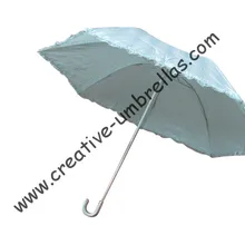 Прямая(4 шт./лот) Карманный Женский полиэфирный перламутровый цветной зонтик, Сверхлегкий 70 T стальной сплав покрытый Зонты