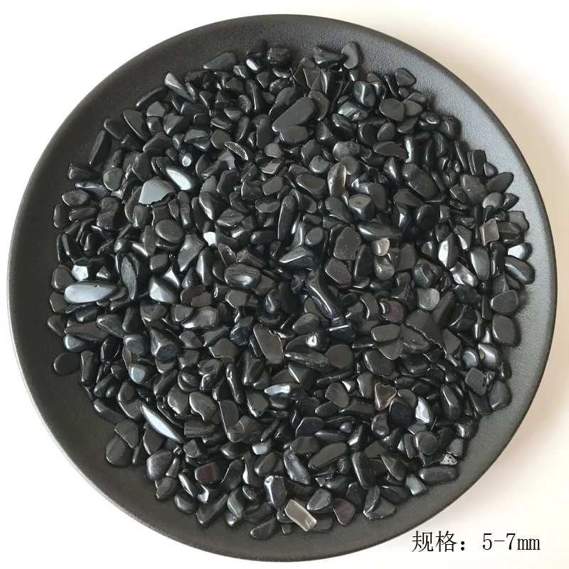 

Natural Black Obsidian Quartz Crystal Gravel Degauss Purification stone mineral Fish tank Health Decoration Furnishing article