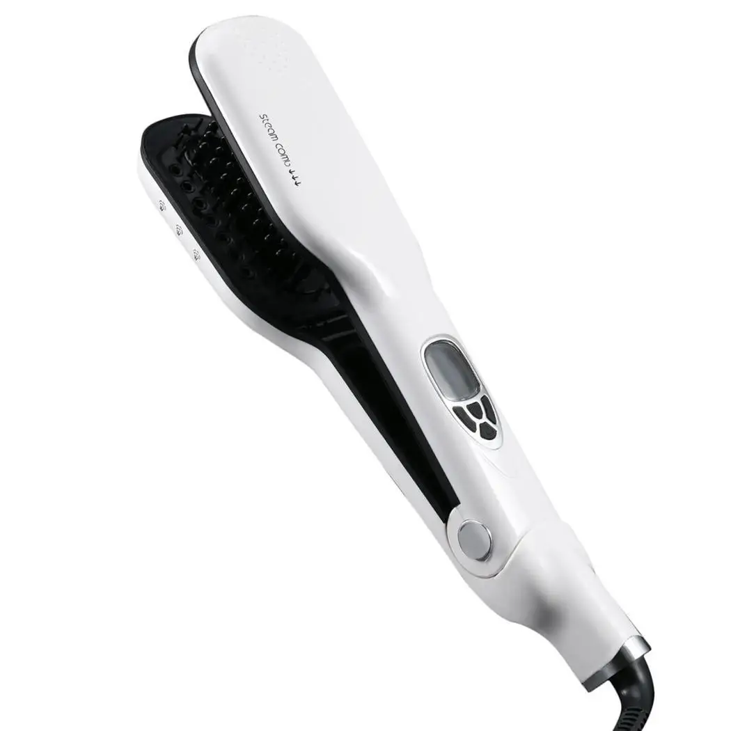 

White Handheld Portable Steam Comb 65W IPX5 US Plug 610g Waterproof Push-button 657g Switch 330 x 90 x 55mm