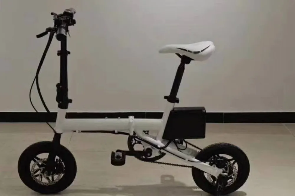 box installed on folding bike