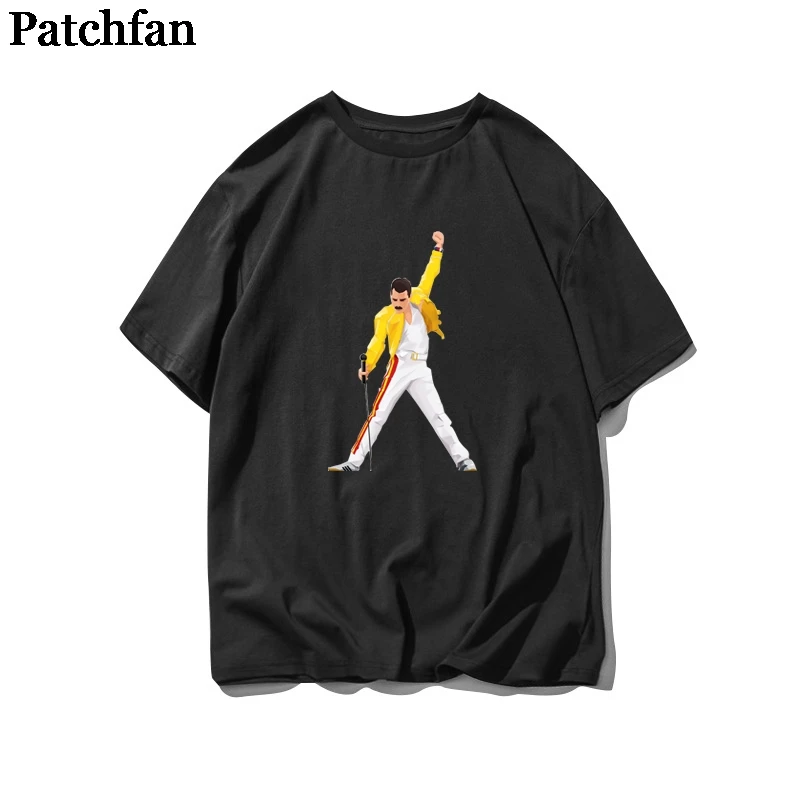 Patchfan Freddie mercury DIY heat press stickers iron on patches Handmade on clothes jacket t shirt thermal transfer A2147