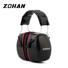 ZOHAN Noise Reduction Safety Ear Muffs NRR 35dB Shooters Hearing Protection Earmuffs Adjustable Shooting Ear Protection hybon abs material soundproof ear muff anti noise earplug safety labor abatement noise protection shooting earmuffs for helmet