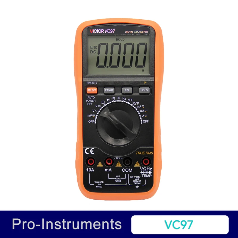 VICTOR VC97 Professional Brand New 3 3/4 3999 Counts Auto Range Resistance Capacitance