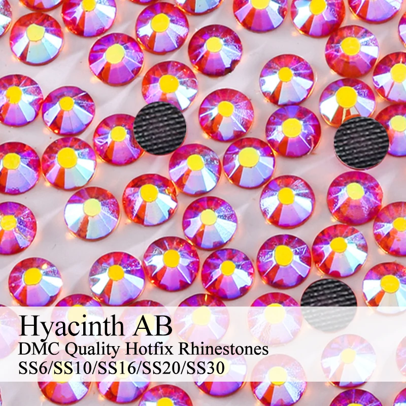 Polaris SS6-SS30 Machine Cut Pink Hyacinth AB Strass DMC Hotfix Rhinestone For DIY Garment Dress Rhinestones Accessories | Дом и сад