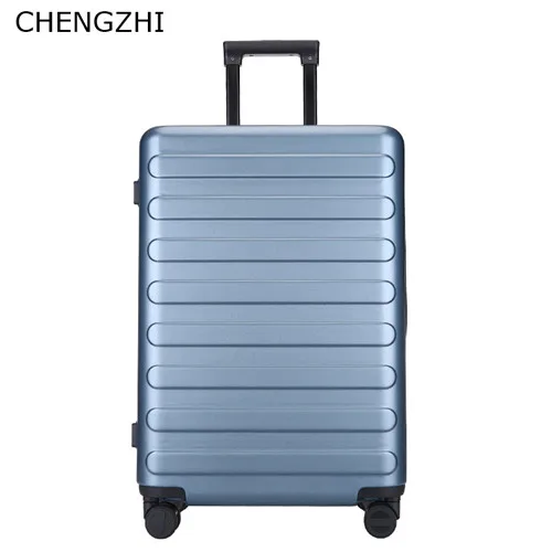 CHENGZHI 2" 22" 2" 26 дюймов высокой емкости Модный ПК прокатный багаж Спиннер чемодан для поездок сумки с колесами - Цвет: blue