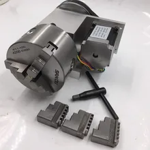4-й осевой CNC K11 3 кулачковый патрон с ЧПУ роторная ось 100 мм 4-й осевой соотношение 6:1 для станка с ЧПУ Токарный Станок
