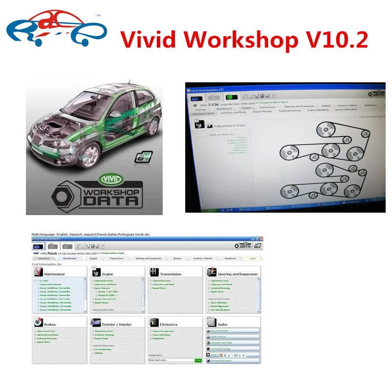 Vivid Workshop 10 20 программное обеспечение для авторемонта на CD Data ATI v10.2 выпуск 2010