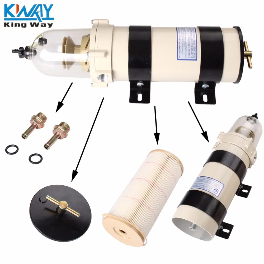 FREE SHIPPING King Way 1000 SERIES GTB681 / G1000 DIESEL FUEL FILTER EQUIVALENT TO RACOR 1000FH