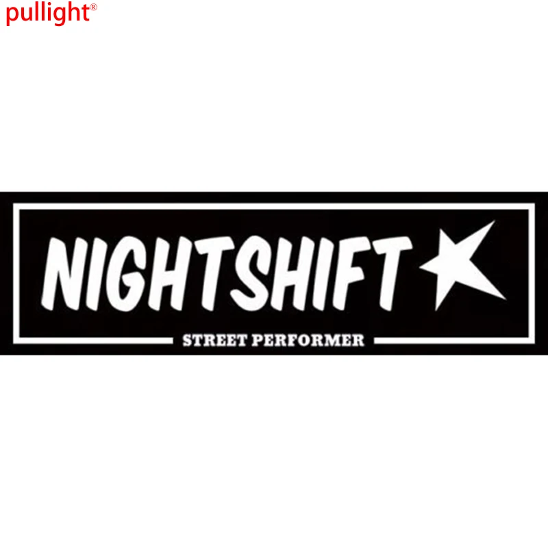 NightShift street performer box slap sticker JDM car stance window bumper decal.