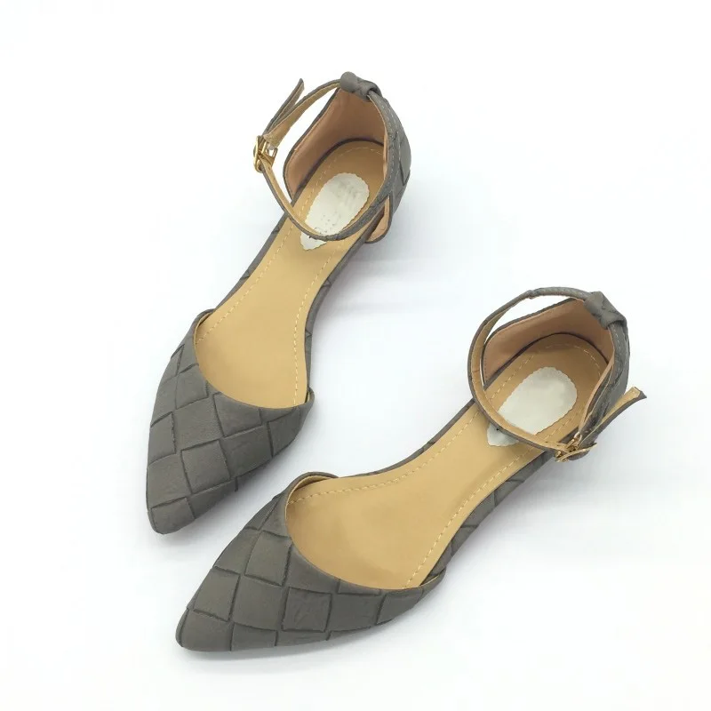 CEYANEAO/ г.; винтажные женские туфли D'Orsay на плоской подошве из искусственной кожи; пикантные Женские повседневные туфли на низком каблуке с острым носком; повседневные Лоферы серого цвета