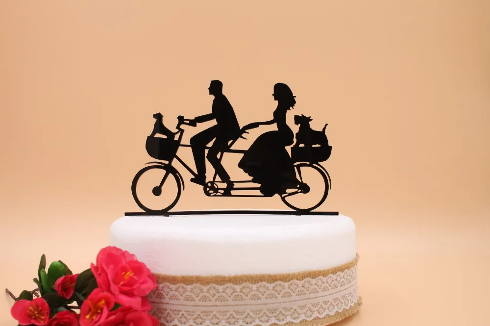 送料無料アクリルビッグ日ウエディングケーキトッパー ウエディングケーキスタンド カップルタンデム自転車 ケーキ装飾用品 Bicycle Air Bicycle Wall Art Decorbicycle World Aliexpress