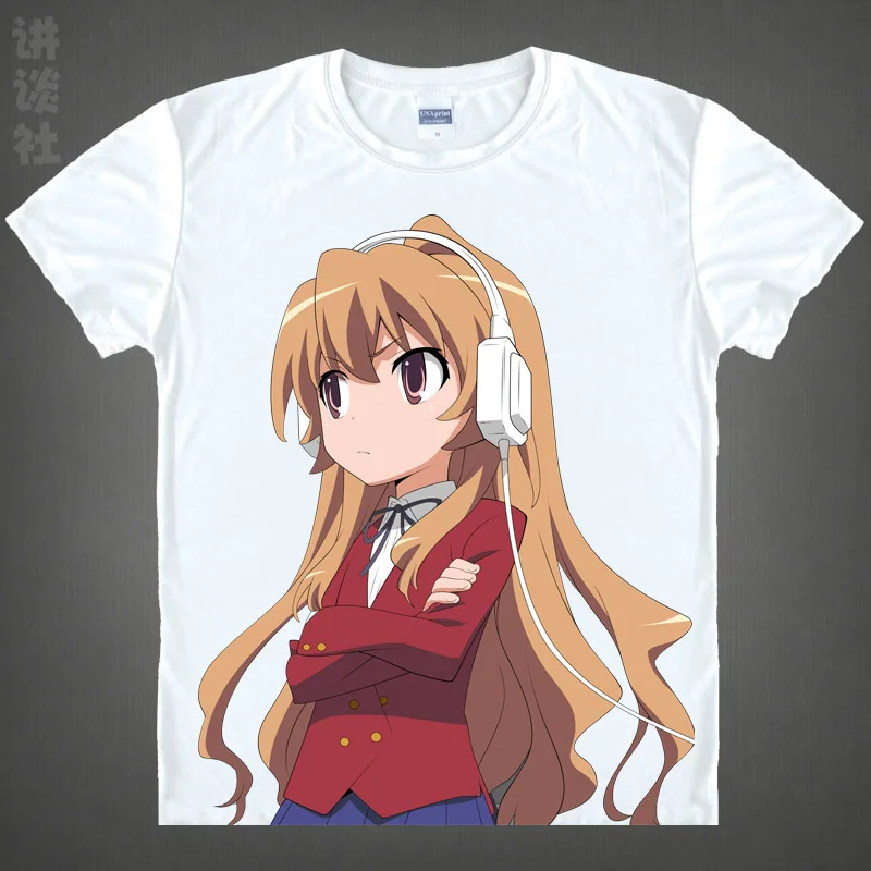 Мое Аниме Toradora! Футболки разных стилей рубашки с коротким рукавом топ тигром нори