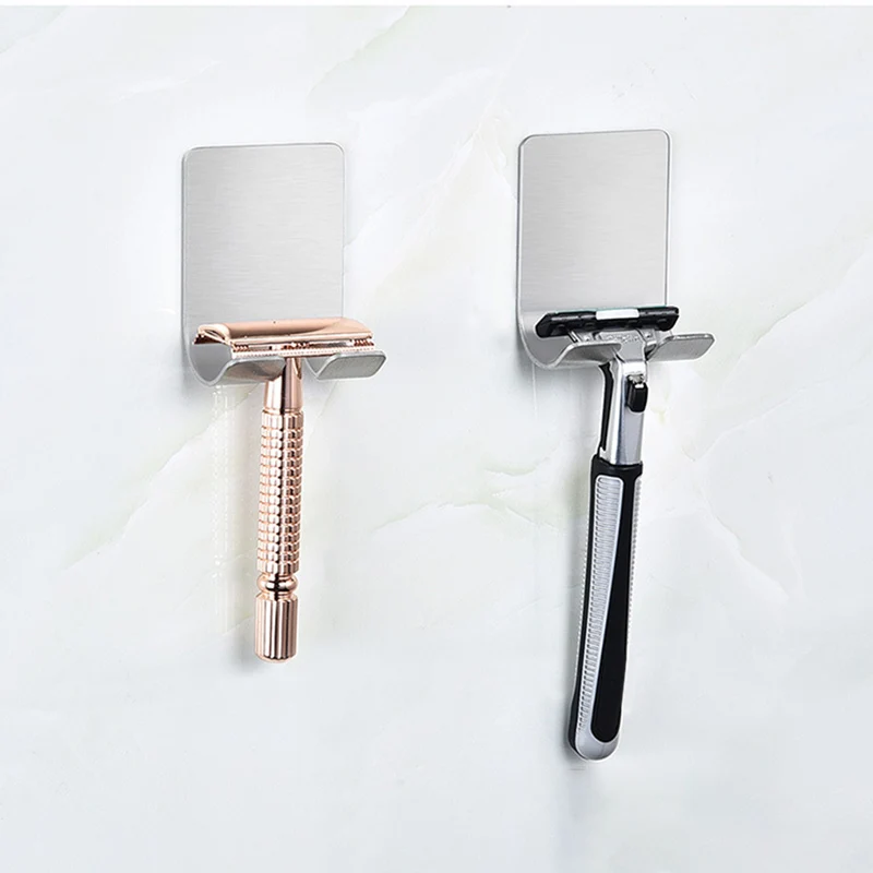 

1pcs Shaving Shaver Shelf 60*45mm Stainless Steel Razor Holder Bathroom Razor Toothbrush Hook High Quality