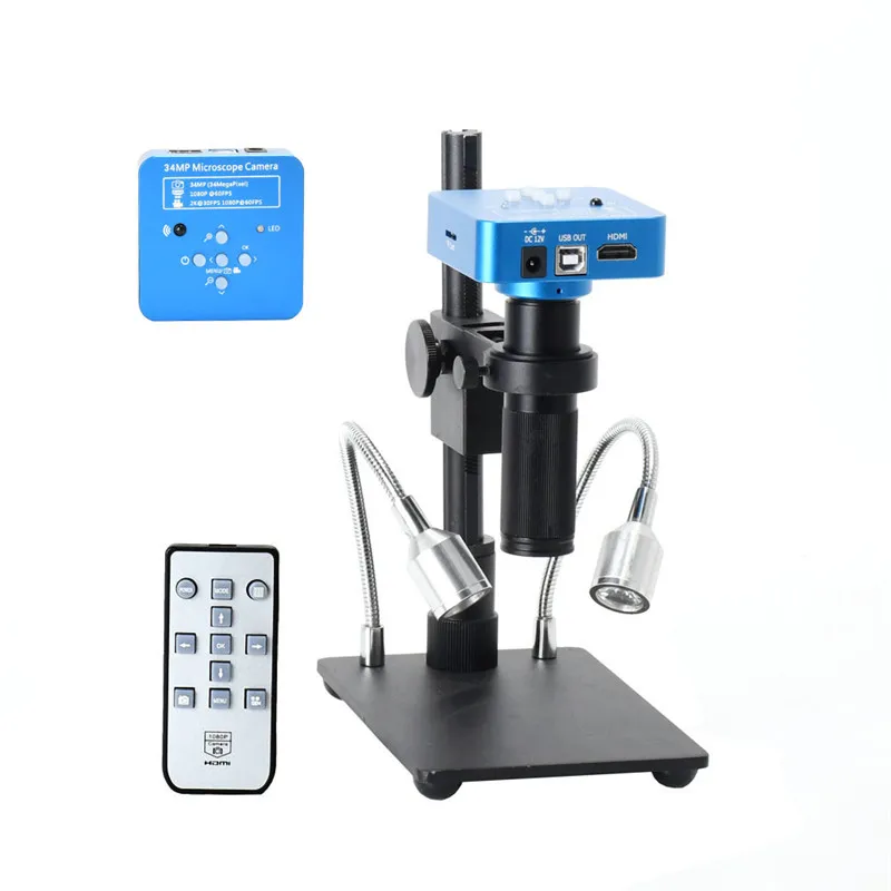 

Full HD 1080P 60FPS 2K 21MP HDMI USB Industrial Electronic Digital Video Microscope Camera Magnifier For Phone CPU PCB Repairing