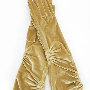 

Autumn Winter New Fashion Ladies Gloves Solid Color Simple Temperament Long Cashmere Gloves Soft Warm Outdoor Mittens