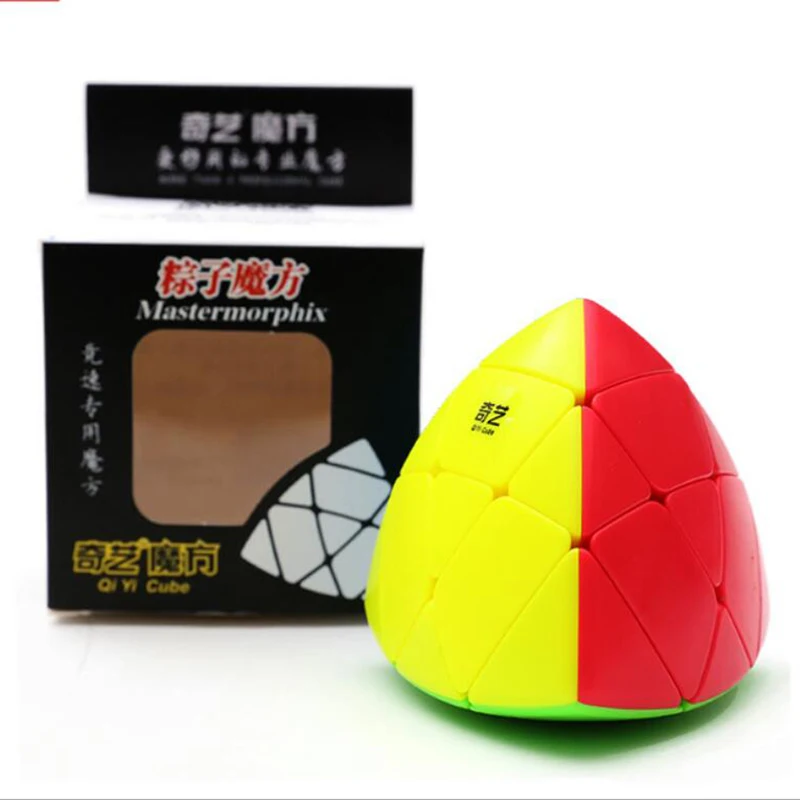 D-FantiX Qiyi MoFangGe кубик рубика Mastermorphix 3x3 куб Stickerless Пирамида извилистая магический Puzzle