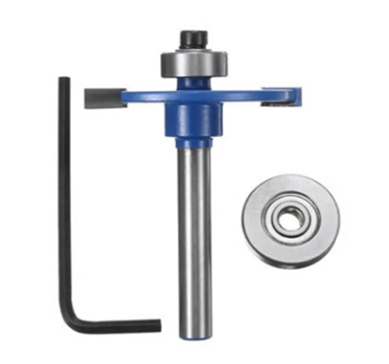 

1/4 Inch Shank Biscuit Joiner Cutter Router Bit With Bearing Woodworking Cutter