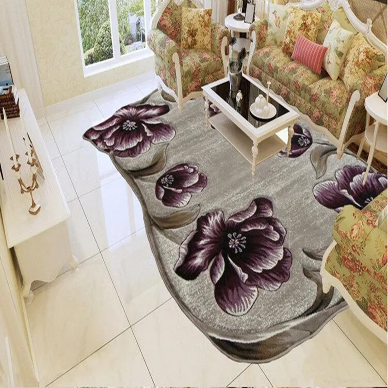 Альпийский цветочный ковер большого размера, современный простой европейский журнальный столик для гостиной, дивана, кабинета, ковер, прикроватное одеяло для спальни