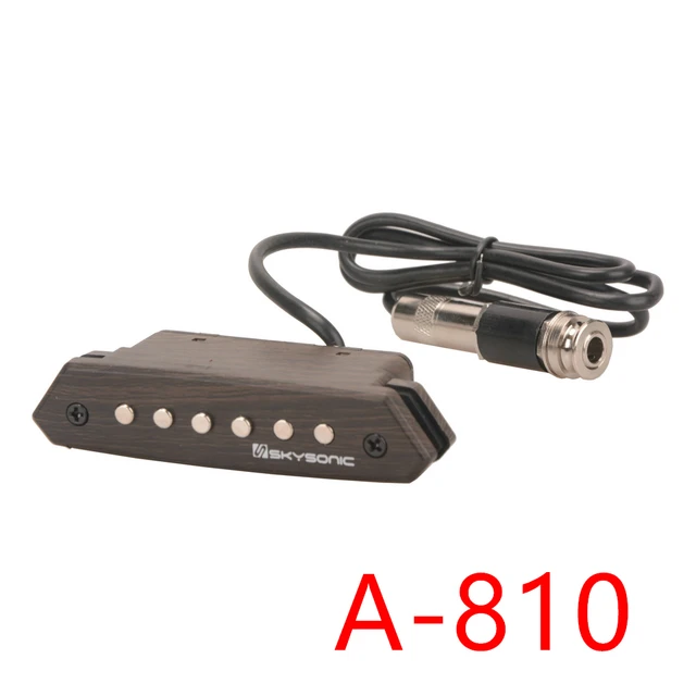 skysonic active passive bass acoustic classical guitar dual rail pickup ...