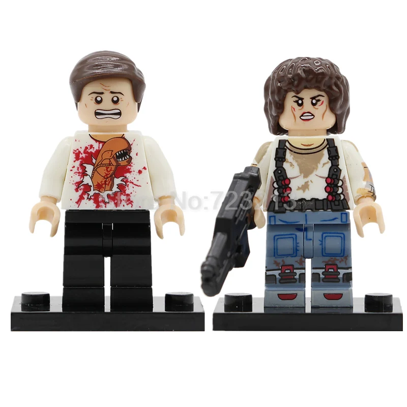 

Single Sale Alien Ellen Ripley Figure Parasite Building Blocks Set Model Kits Bricks Toy for Children