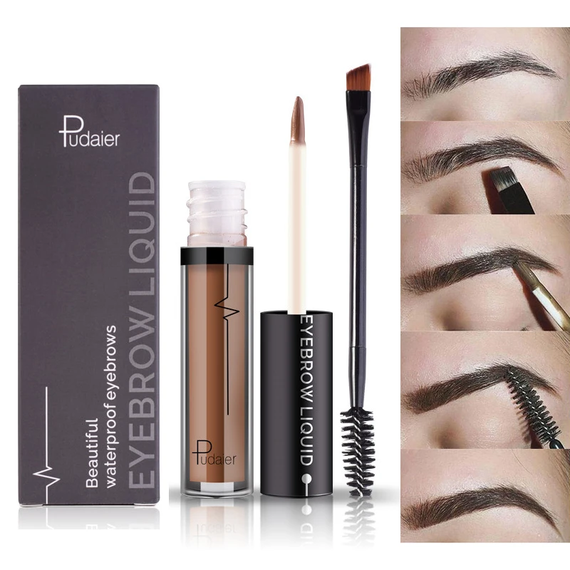 Pudaier Eyebrow Liquid Eye Brow Tint Waterproof Eyebrow Enhancer Makeup