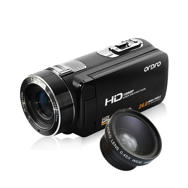 Ordro HDV Z8 Цифровая видеокамера 1080P Full HD портативная широкоугольный объектив