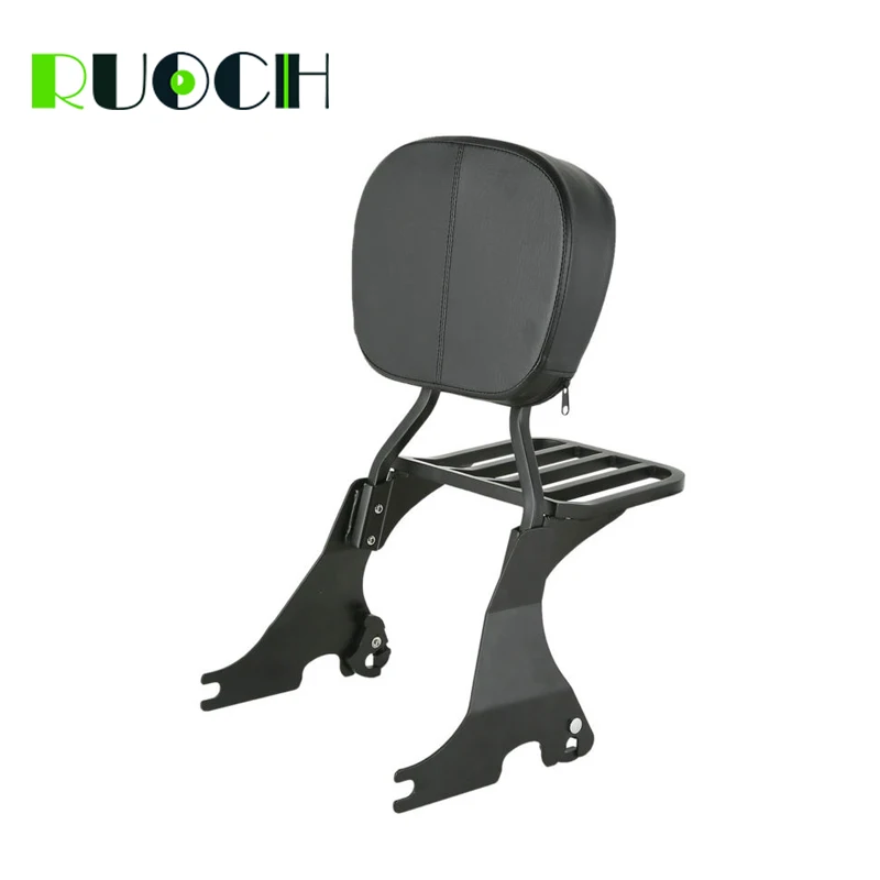 Sissy Bar For Harley Sportster Backrest w Luggage Rack Back Rest Pad 883 1200 48 72 2004-2019 2008 2012 2016 2019  (4)