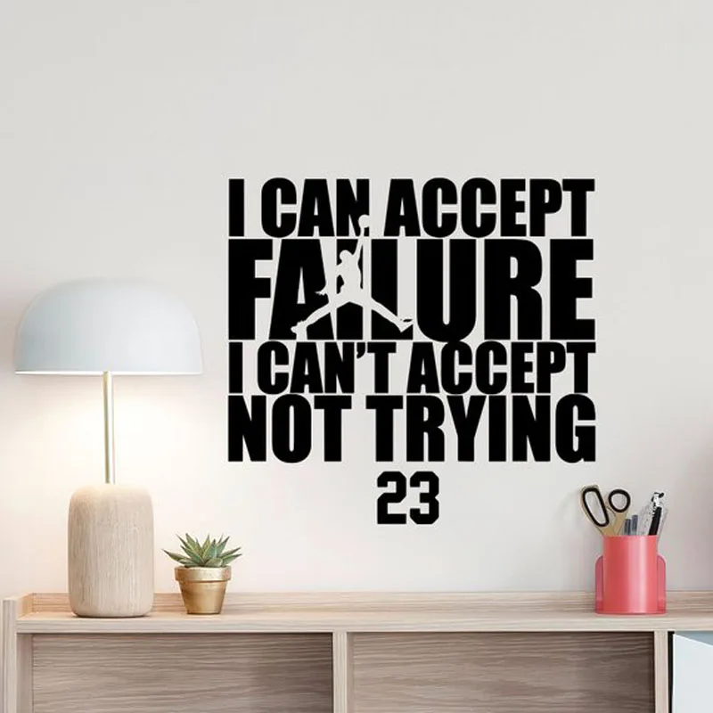 Etiqueta De La Pared De La Cita Puedo Aceptar El Error Del Cartel