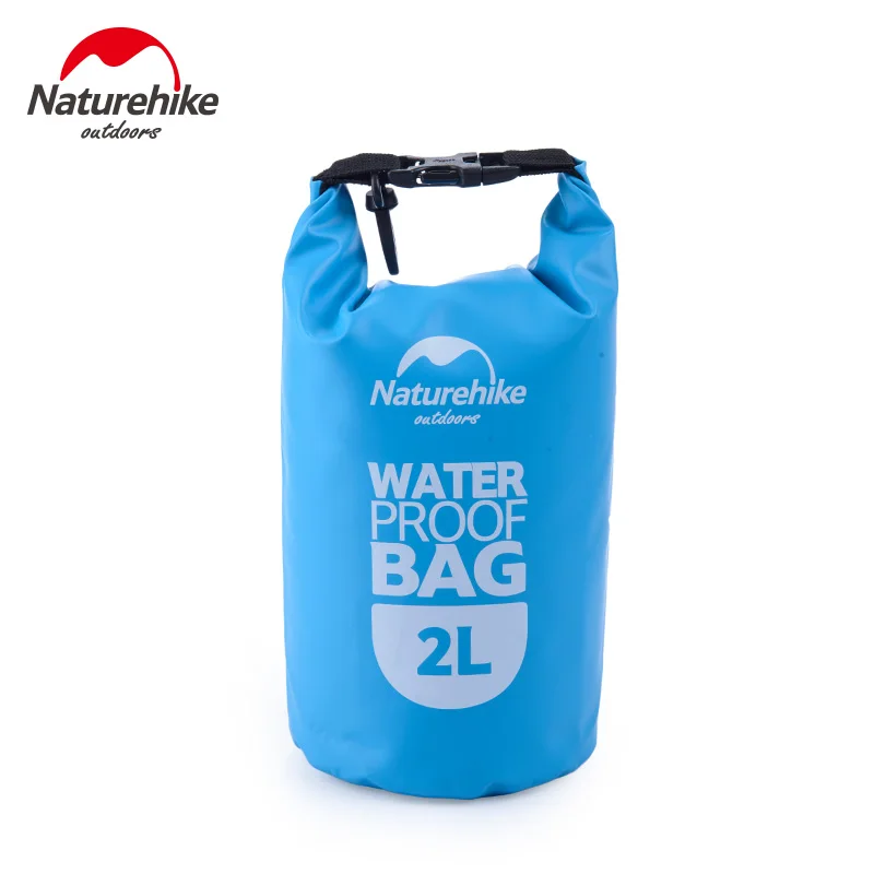 NatureHike новые уличные водонепроницаемые сумки Сверхлегкий Кемпинг Туризм сухой мешок органайзеры для дрифтинга каякинга сумки для плавания - Цвет: Blue  2L