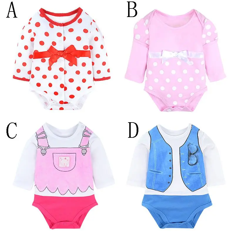 

Tender Babies Newborn Bodysuit Baby Girl Boy Clothes 100%cotton Cartoon print Long sleeves Infant Clothing 6-24 M