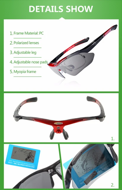 Polarized Cycling Glasses 5 Lens Clear Bike Glasses Eyewear UV400 Proof Outdoor Sport Sunglasses Men Women Oculos Gafas Ciclismo -