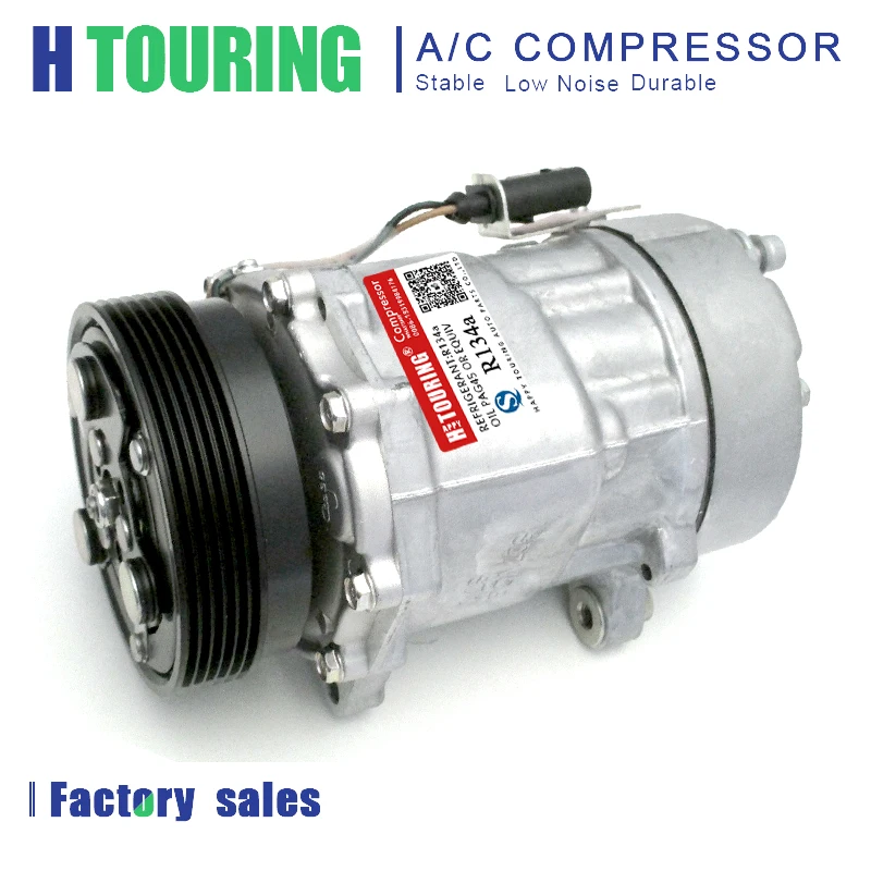 

For Sanden sd7v16 Compressor For SEAT LEON / TOLEDO / SKODA OCTAVIA 1996-2010 1J0820803A 1J0820803AX 7M3820803A 7M3820803B