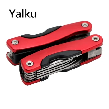 

Yalku Hand Tool Pliers Outdoor Survival Stainless Steel 9-In-1 Multitool Pliers Portable Multi Tools Combination Pliers